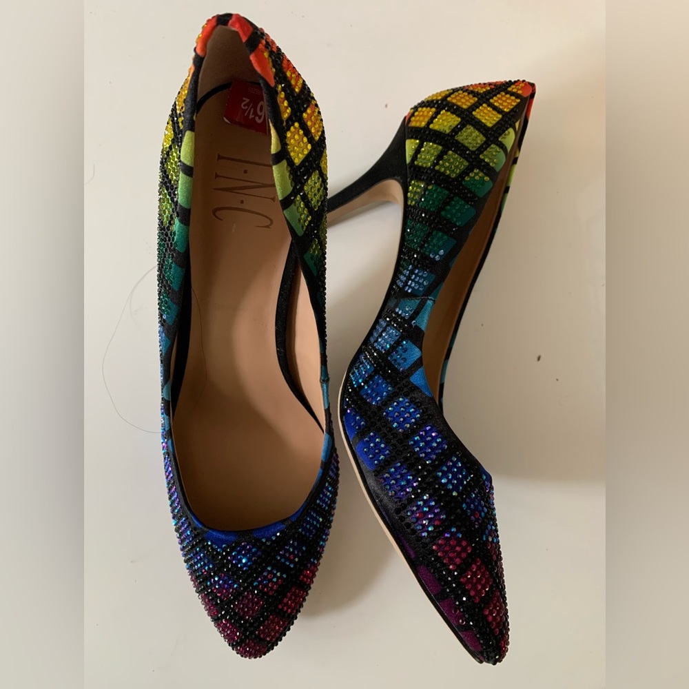 INC Heels -New without box size 6.5 Rainbow Heels